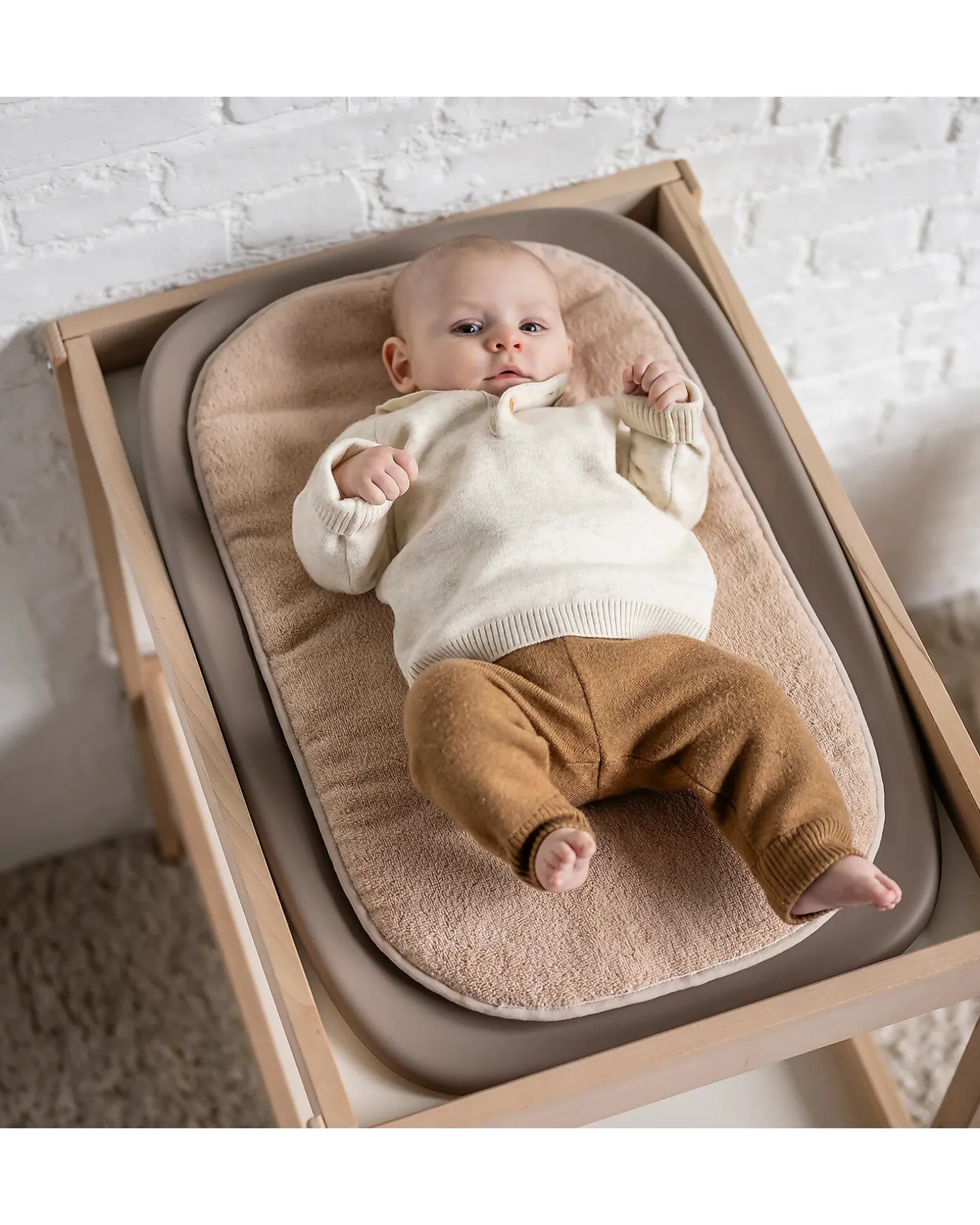 Cuscino per Fasciatoio Care - Sabbia - Cotone