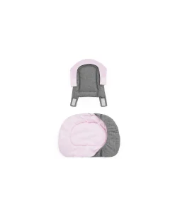 Cuscino per Seggiolone Evolutivo Nomi - Grey Pink - Reversibile