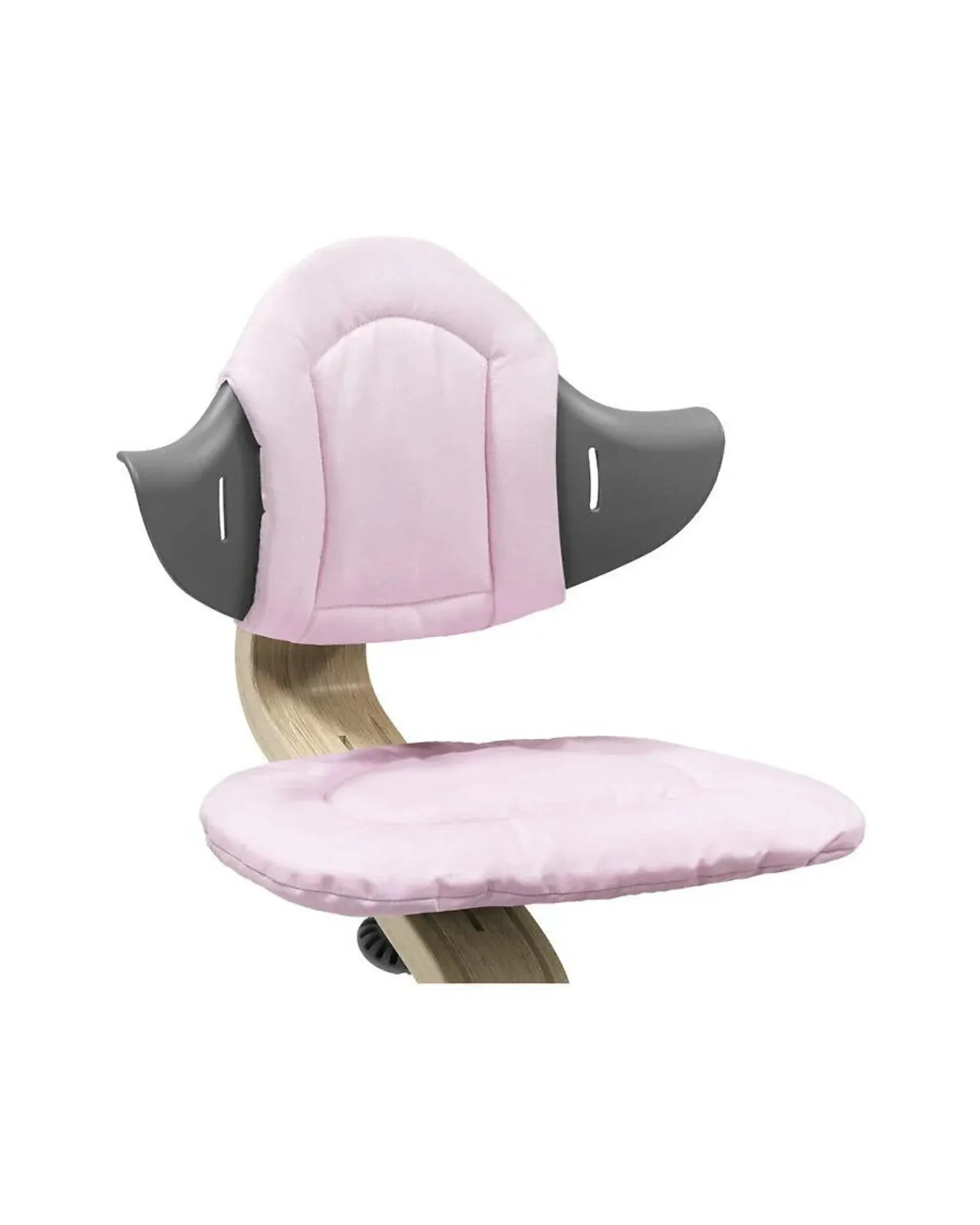 Cuscino per Seggiolone Evolutivo Nomi - Grey Pink - Reversibile