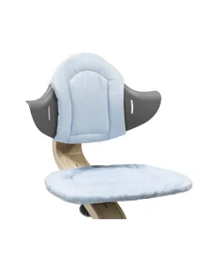 Cuscino per Seggiolone Evolutivo Nomi - Grey Blue - Reversibile