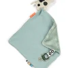 Doudou con Reggiciuccio Deer Friends - Dotti - Blu - 28 x 28 cm - 0+