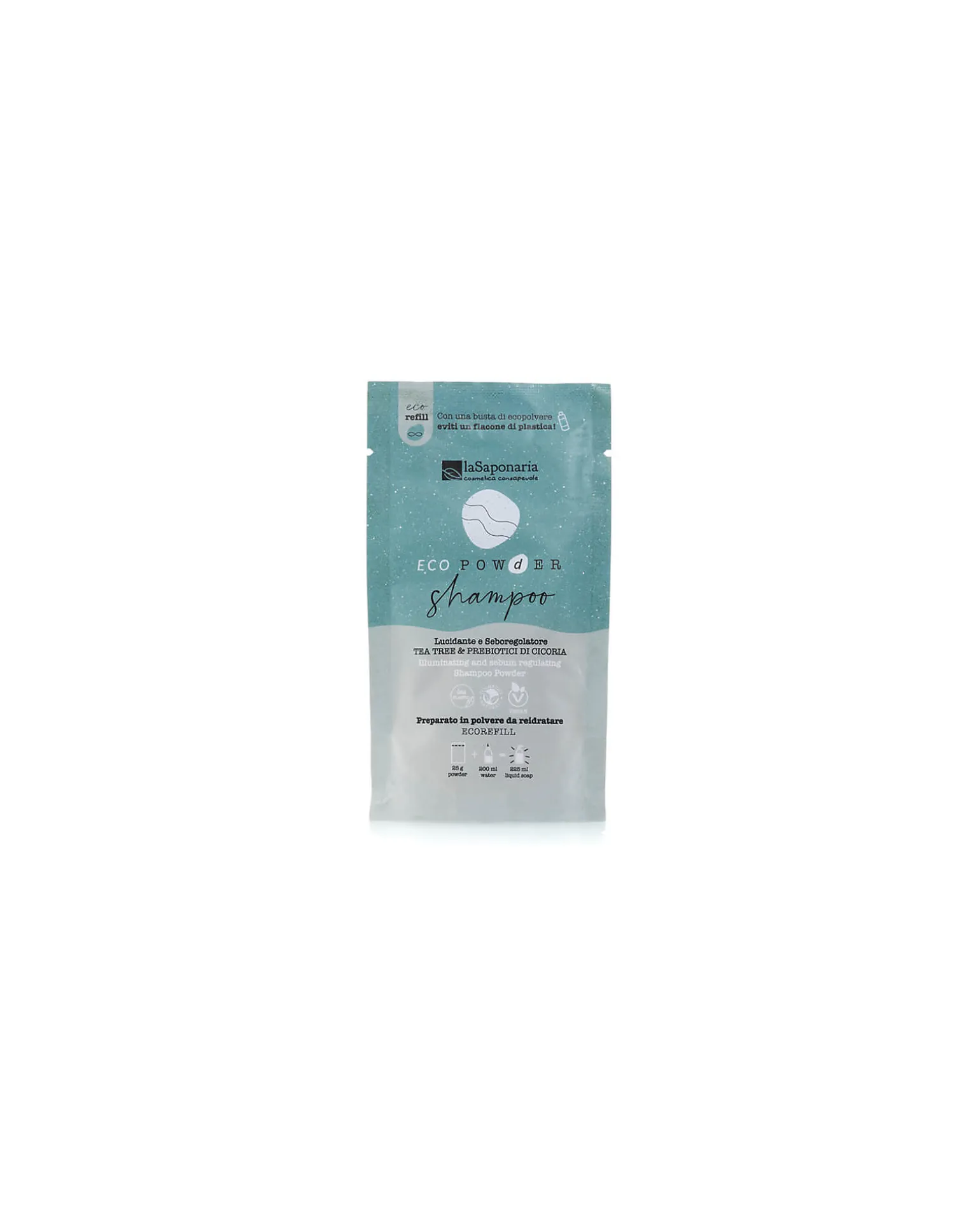 EcoPowder Shampoo Refill Seboregolatore - Tea Tree - in Polvere!