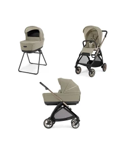 Electa System Quattro DUO - Hangar Beige - Passeggino + Culla Standup + Telaio Bronze Black