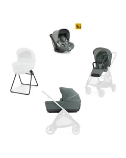 Electa System Quattro - Studio Grey - Seduta All Season + Culla Open Up + Standup + Seggiolino Auto Darwin
