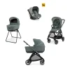 Electa System Quattro - Studio Grey - Passeggino + Culla Standup + Seggiolino Auto Darwin Infant I-Size + Telaio Iron Black