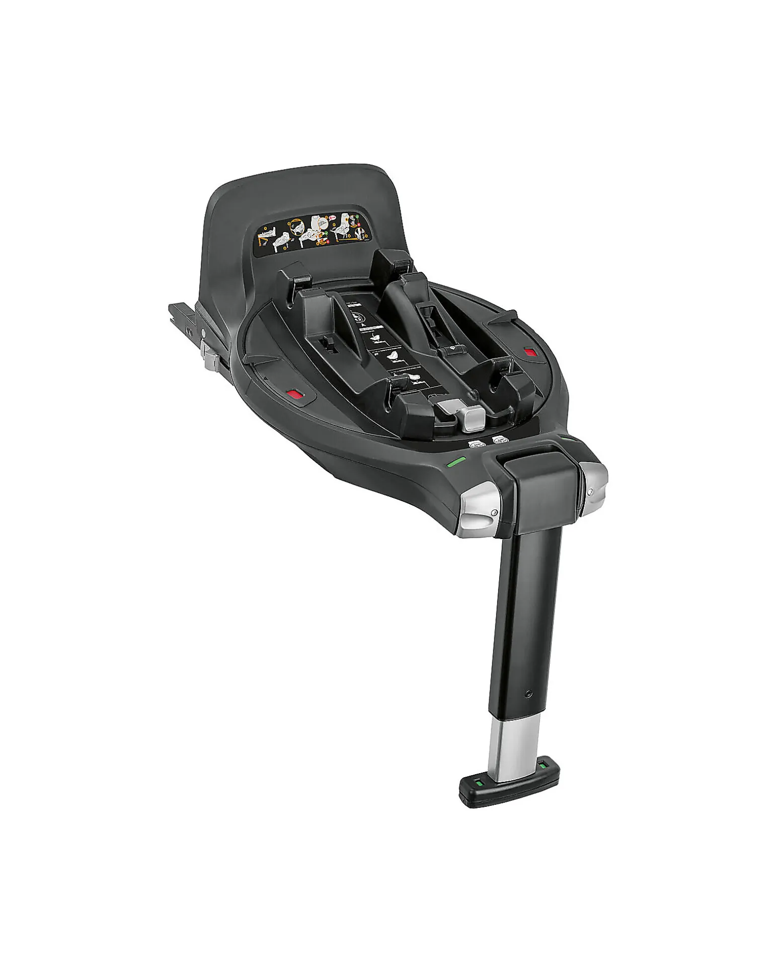 Electa System Quattro - Studio Grey - Passeggino + Culla Standup + Seggiolino Auto Darwin Recline EVO + Telaio Iron Black+ Base Rotante Darwin 360°