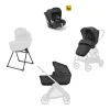 Electa System Quattro - Upper Black - Seduta All Season + Culla Open Up + Standup + Seggiolino Auto Darwin