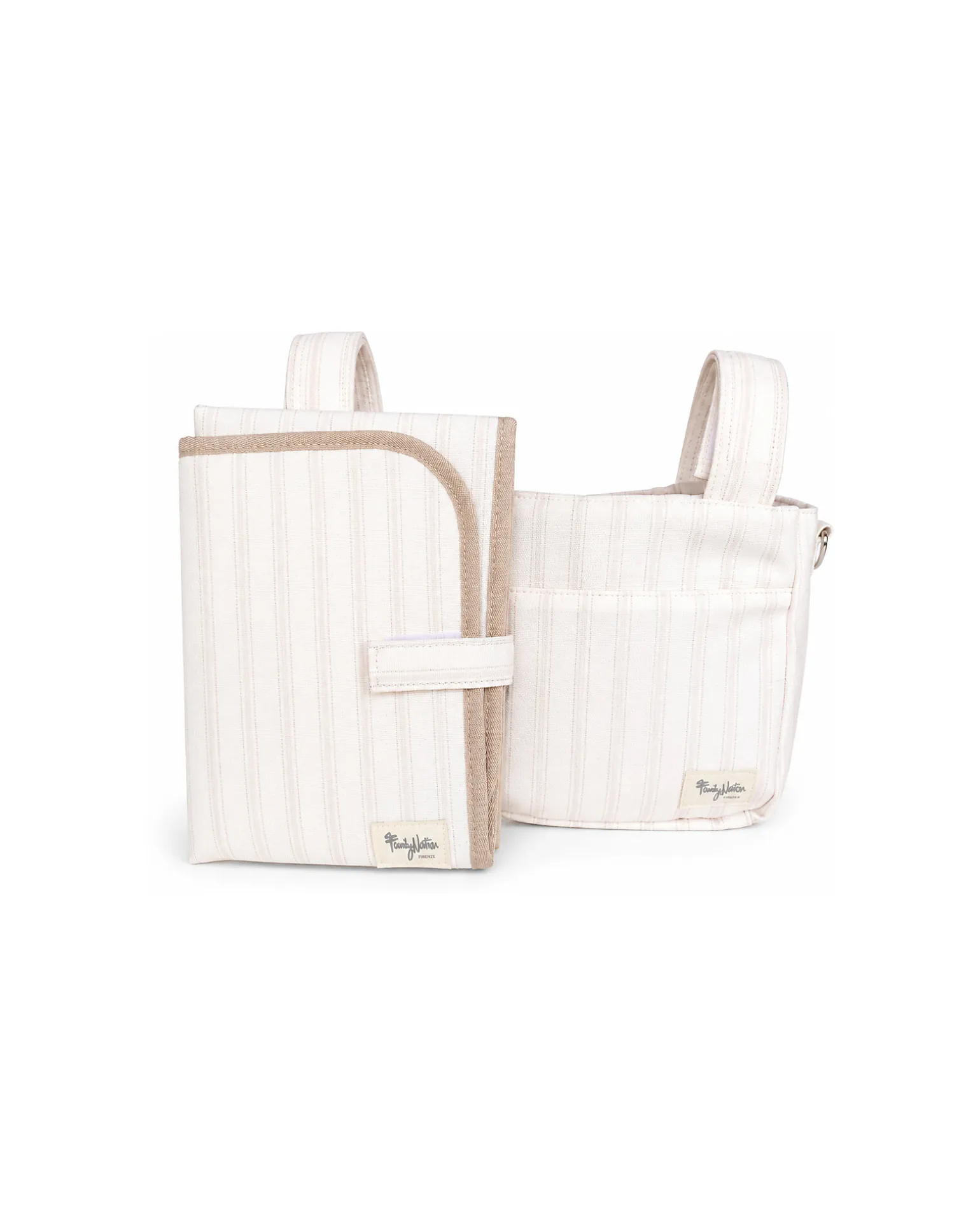 Fasciatoio da Viaggio - Righe - Beige - Impermeabile e Pieghevole