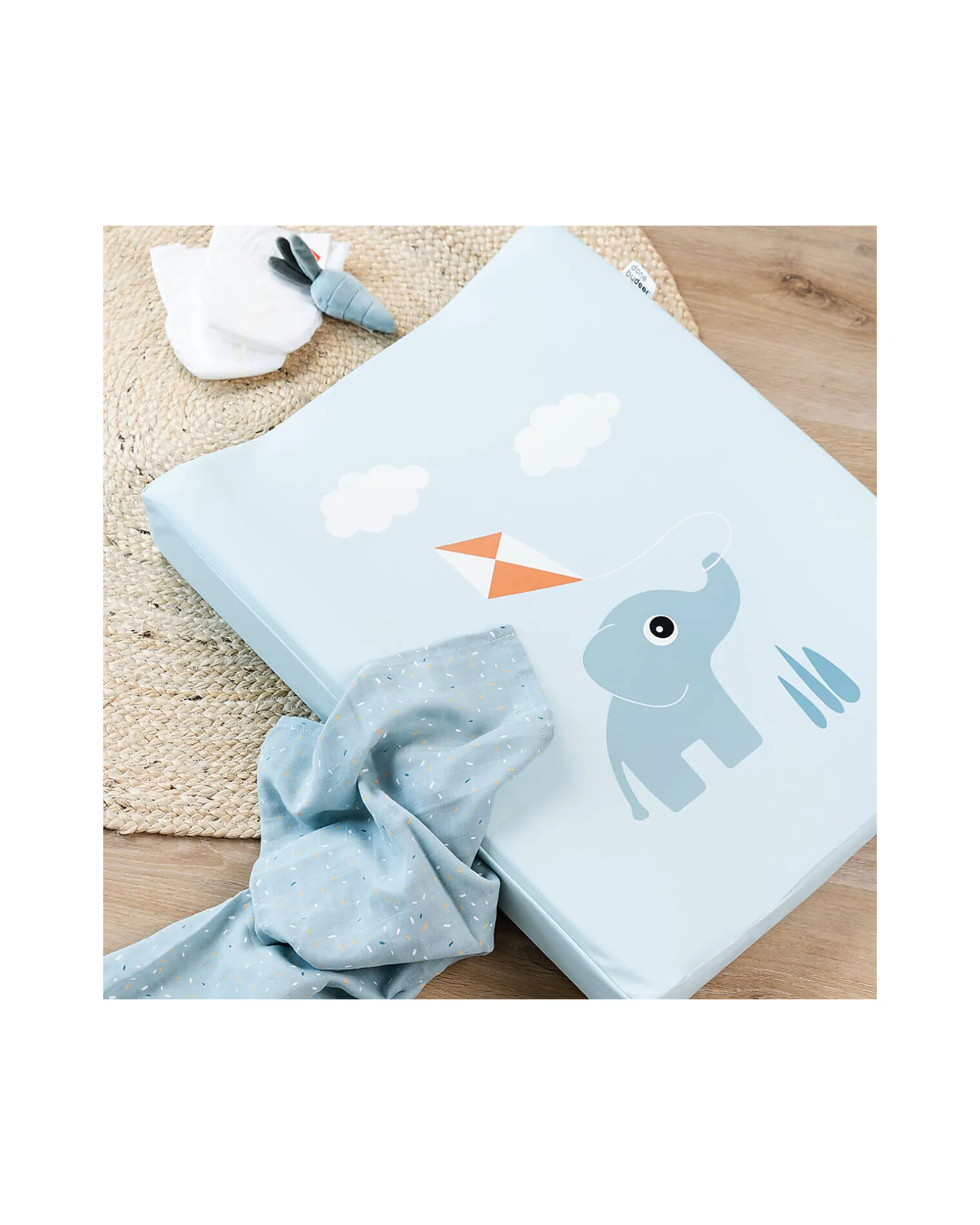 Fasciatoio e Coprifasciatoio Elphee - Azzurro - 50x65x10 cm - Waterproof