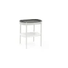 Fasciatoio Sleepi Ovale - Bianco - Materassino Imbottito Incluso - Realizzato con Legno di Faggio