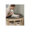 Fasciatoio Sleepi Ovale - Naturale - Materassino Imbottito Incluso - Realizzato con Legno di Faggio