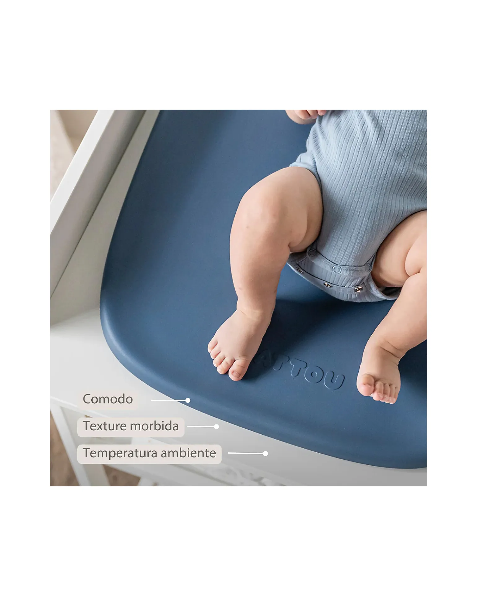 Fasciatoio Softy - Blu Notte - in Schiuma PU Morbida