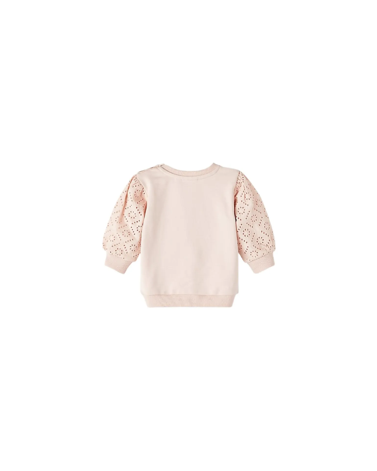 Felpa Ricamata - Rose Smoke - Cotone Organico