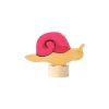 Figura Decorativa per Base Anello delle Feste - Lumaca Rosa - 4cm