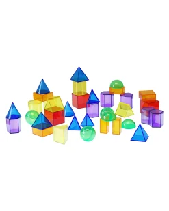 Forme Geometriche Traslucide - Rosso/Arancione/Giallo/Verde/Blu/ Viola - da 3 Anni - Per Lavagna Luminosa