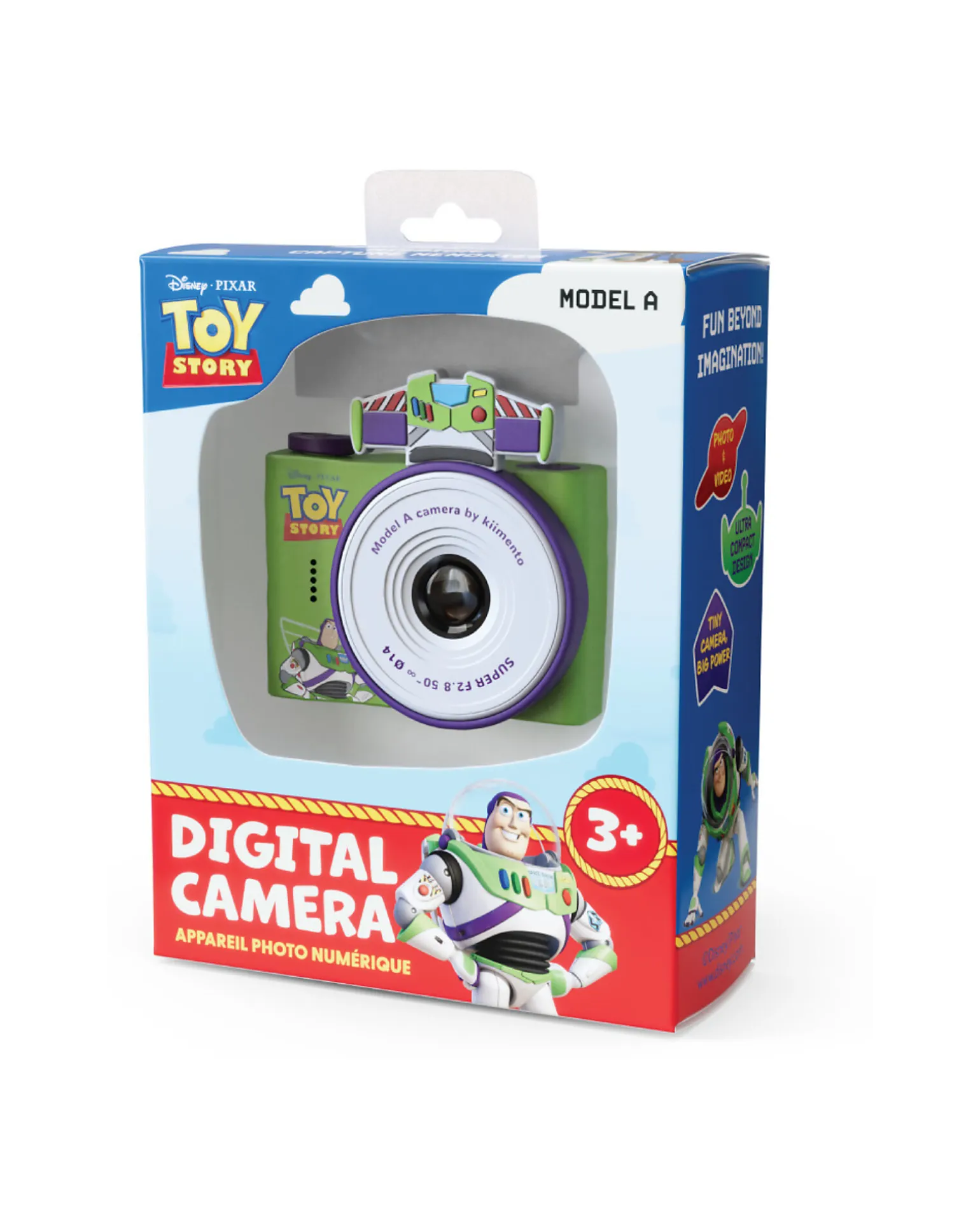 Fotocamera Digitale Mini Kiimento - Buzz Lightyear - Foto e Video - Dai 3 Anni