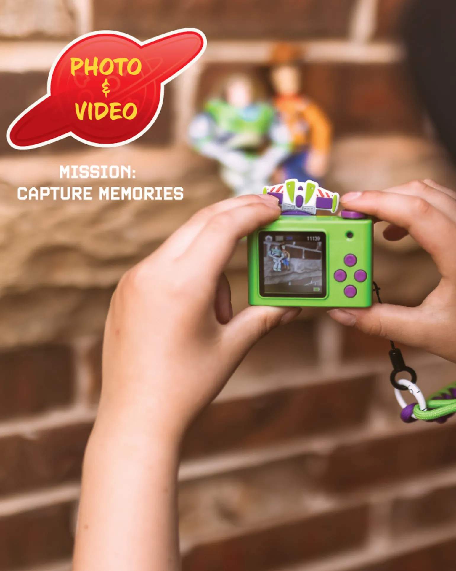 Fotocamera Digitale Mini Kiimento - Buzz Lightyear - Foto e Video - Dai 3 Anni