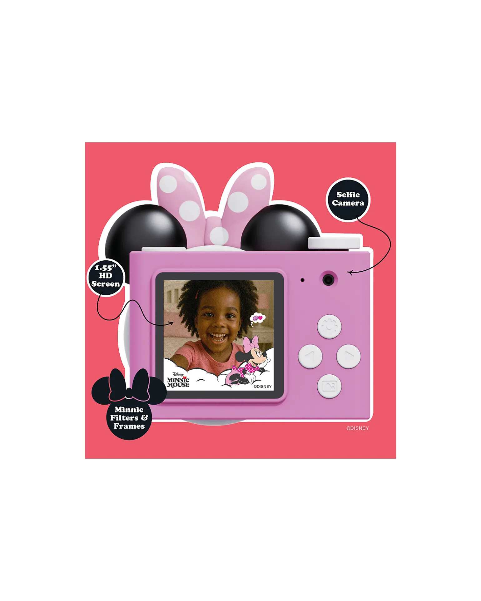 Fotocamera Digitale Mini Kiimento - Minnie Mouse - Foto e Video - Dai 3 Anni
