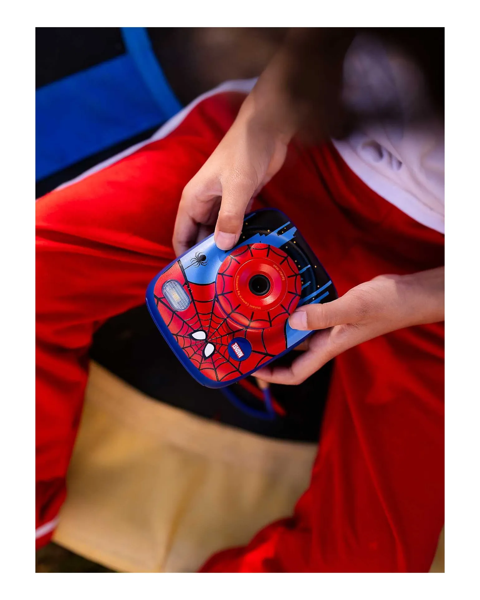 Fotocamera Istantanea Digitale Kiimento - Spider-Man - Stampa Ink-Free - Dai 8 Anni