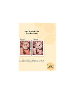 Fotocamera Istantanea Digitale Kiimento - Winnie the Pooh - Stampa Ink-Free - Dai 8 Anni
