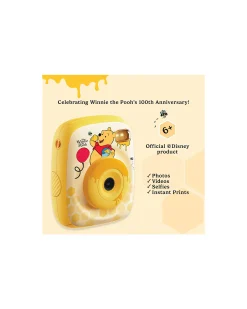 Fotocamera Istantanea Digitale Kiimento - Winnie the Pooh - Stampa Ink-Free - Dai 8 Anni