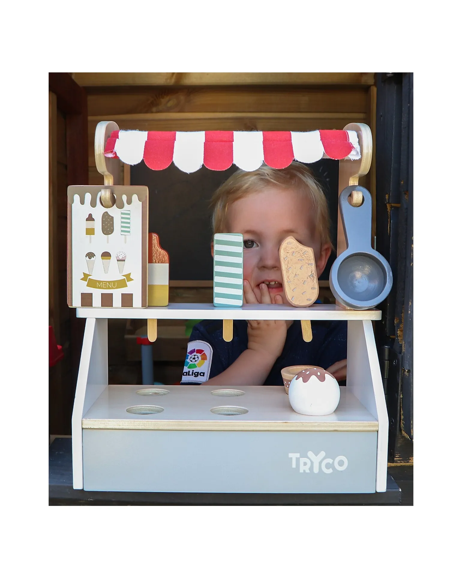 Gelateria Giocattolo in Legno - Colori ad Acqua Atossici - 18+ m