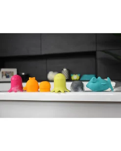 Giochi da Bagno in Silicone Combinabili Büddies - Multicolor - Creature del Mare