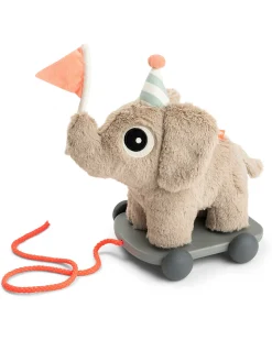 Gioco da Tirare 2-in-1 Elphee - Sabbia - Usalo con il Vagone o Come Peluche! - 12m+