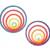 Gioco in Legno Anelli e Cerchi Concentrici - 20 pezzi