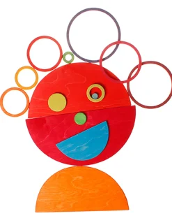 Gioco in Legno Anelli e Cerchi Concentrici - 20 pezzi