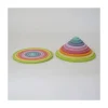 Gioco in Legno Anelli e Cerchi Concentrici - Pastello - 20 pezzi