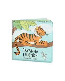 Gioco Libro da Bagno - Savanna friends - Si Colora al Contatto con l'Acqua!