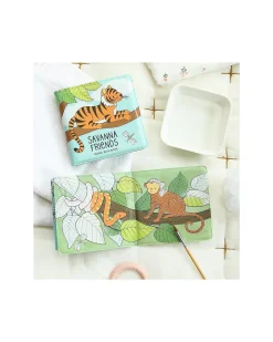 Gioco Libro da Bagno - Savanna friends - Si Colora al Contatto con l'Acqua!
