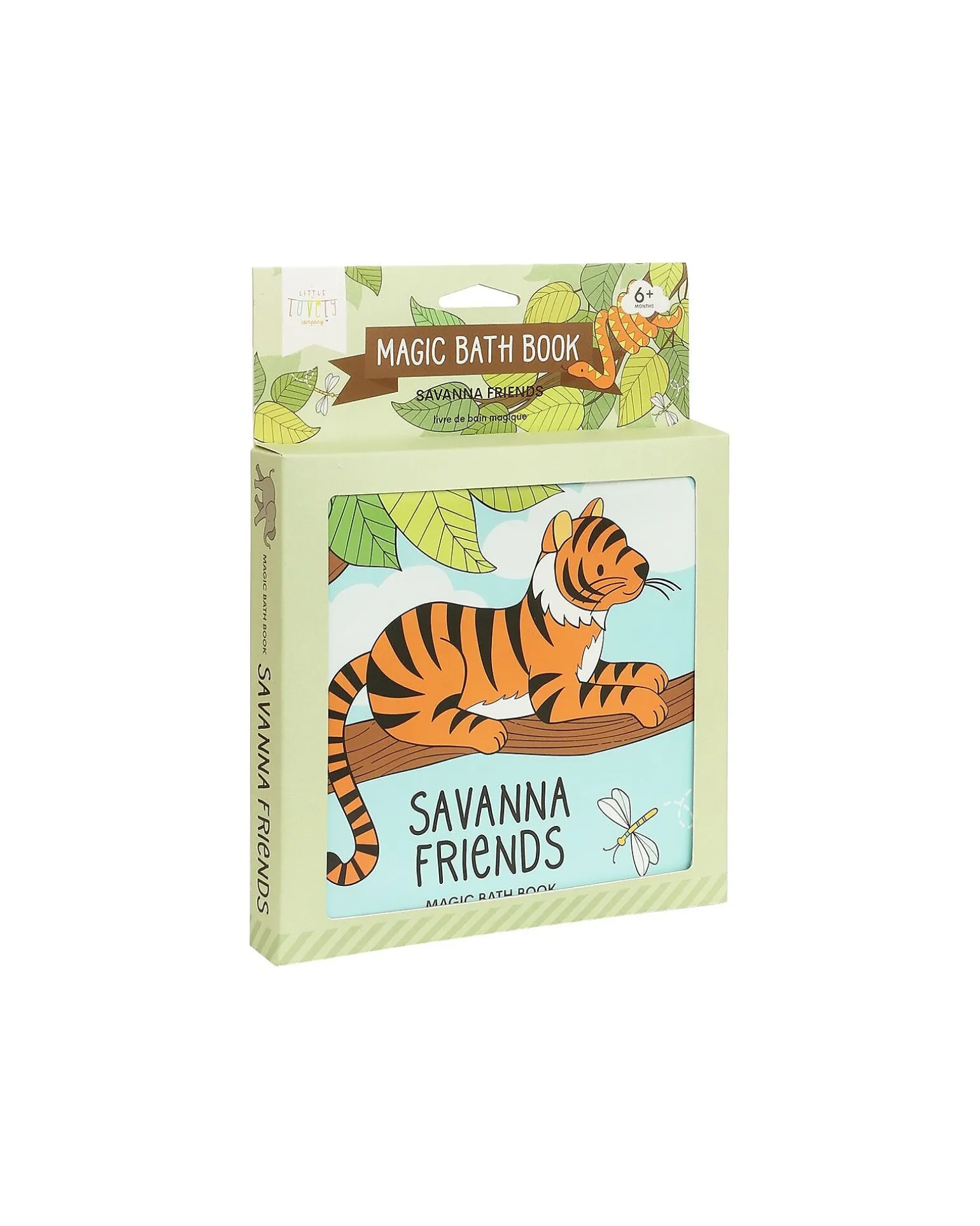 Gioco Libro da Bagno - Savanna friends - Si Colora al Contatto con l'Acqua!