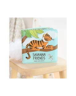 Gioco Libro da Bagno - Savanna friends - Si Colora al Contatto con l'Acqua!