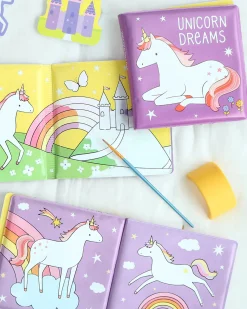 Gioco Libro da Bagno - Unicorn Dreams - Si Colora al Contatto con l'Acqua!