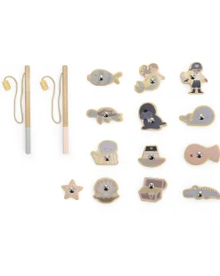 Gioco Magnetico Pesca in Legno - 16 pz - 3+ Anni
