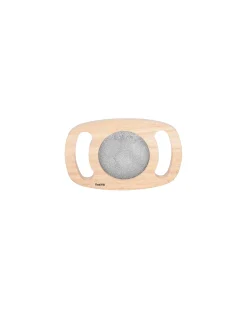 Gioco Sensoriale in Legno di Gomma FSC - Easy Hold - con Pannello Glitterato - Argento - 12m+