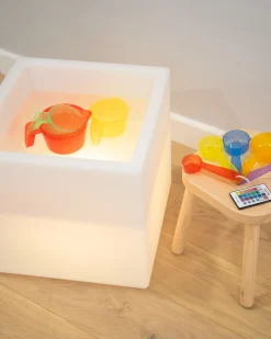 Gioco Sensoriale Luminoso - Play Cube - 40 x 40 x 40 cm - con Alimentatore