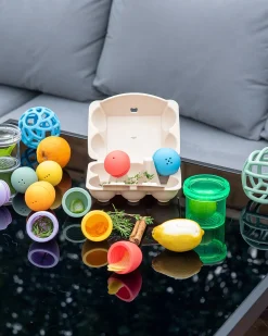 Gioco Uova Sensoriali - Arcobaleno - 6 Pezzi - Silicone Alimentare