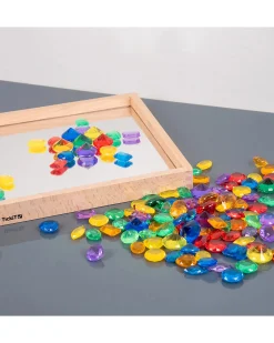 Gioielli Traslucidi - Rosso/Arancione/Giallo/Verde/Blu/Viola - da 3 Anni - Per Lavagna Luminosa