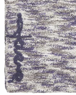 Grande Tappeto Lavabile Mix - Sfumature di Blu e Grigio - 100% Cotone (140 x 200 cm)