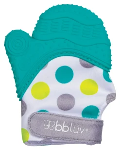 Guantino per Denti Glüv - Verde Acqua - Silicone Alimentare Morbido