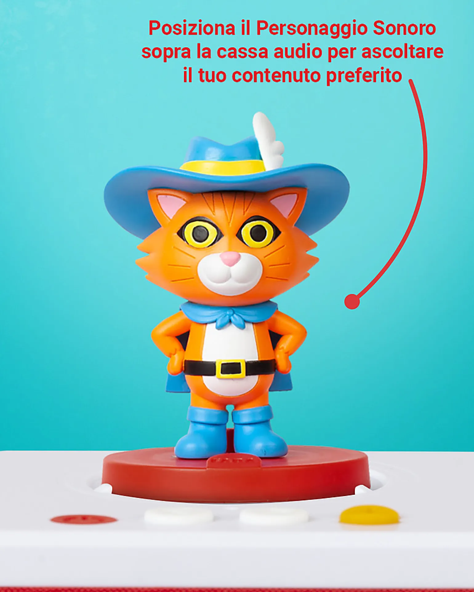 Il Gatto con gli Stivali - Personaggio Sonoro per Raccontastorie Faba