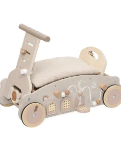 3 in 1 Dondolo Girello e Macchina - Nocciola - Legno FSC - 2+ Anni