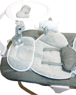 2 in 1 Sdraietta e Dondolo - Pure White - Con Giochi e Melodie