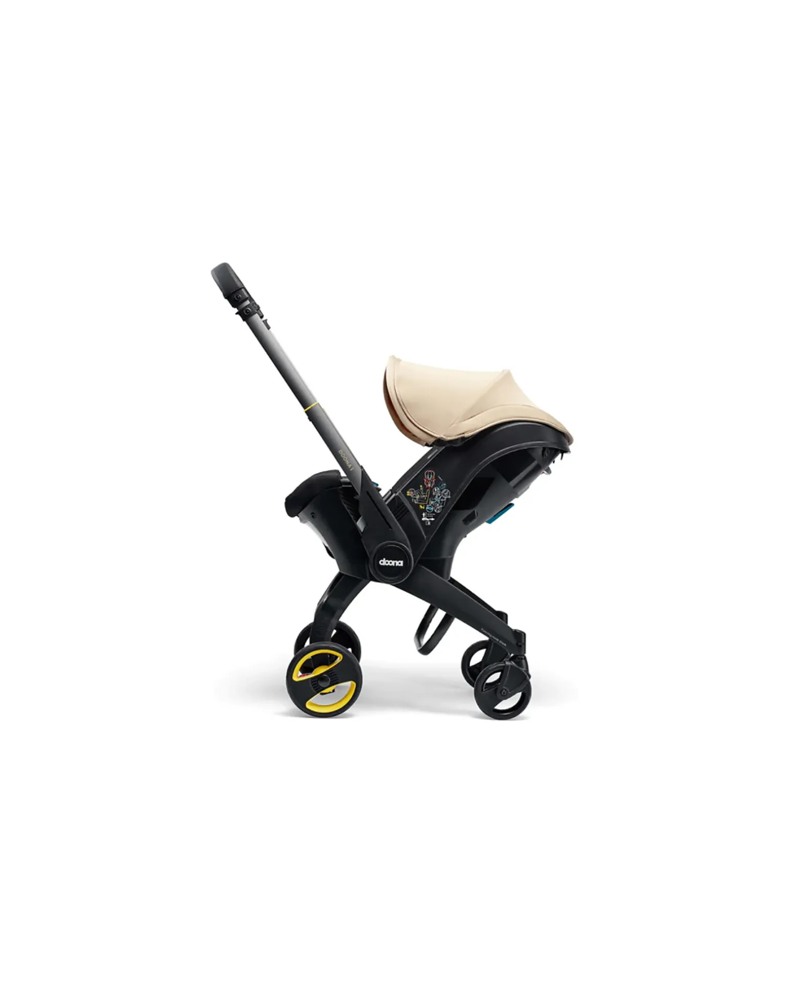 2 in 1 Seggiolino Auto e Passeggino Doona i - Sahara Sand - Si Trasforma in Pochi Secondi!