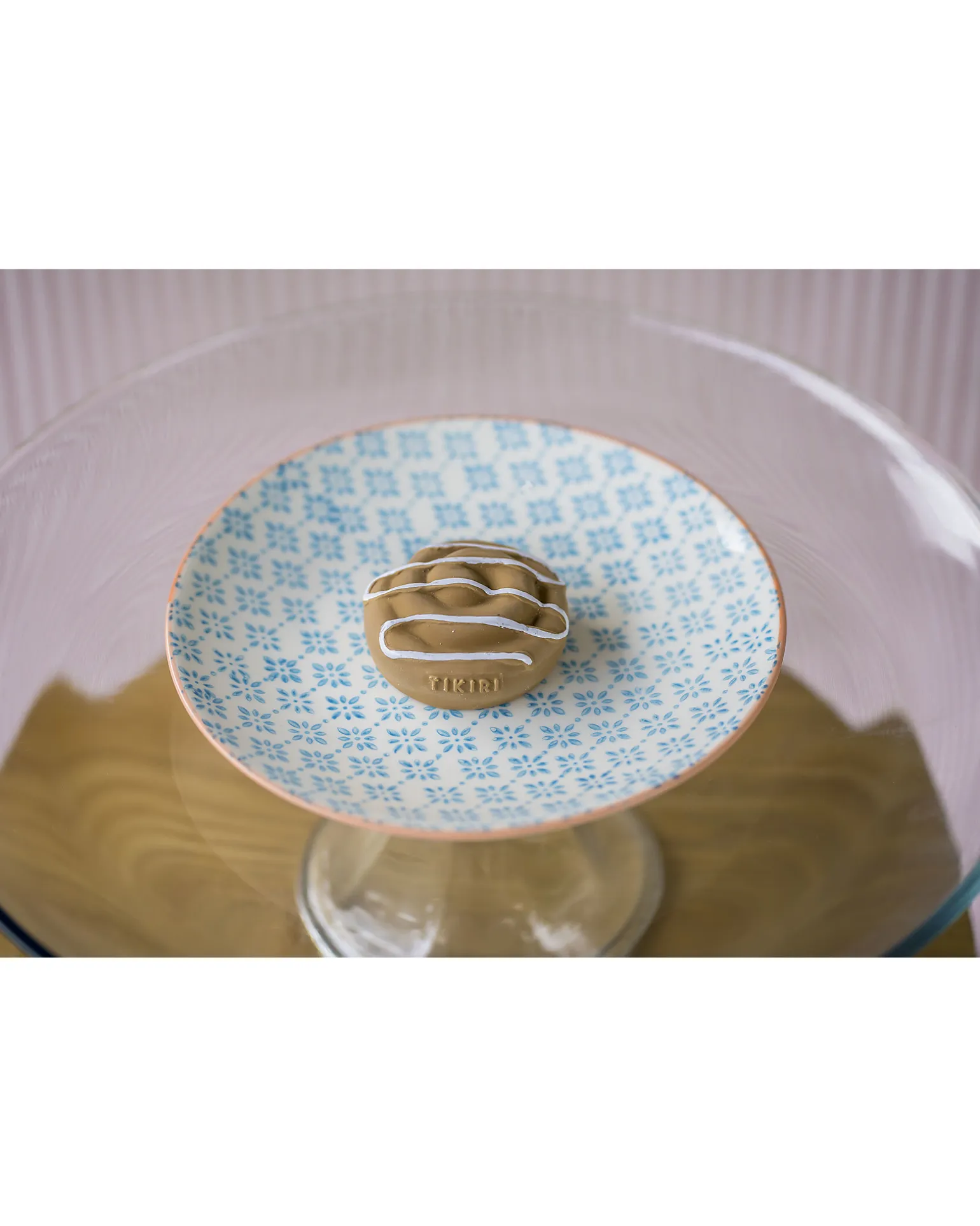 3-in-1 Sonaglio Biscottino Danese - Massaggiagengive - Gioco da Bagno - Bakery Items - 100% Caucciù Naturale