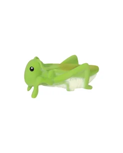 3-in-1 Sonaglio Cavalletta - Massaggiagengive - Gioco da Bagno - Garden Animals - 100% Caucciù Naturale