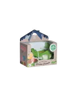 3-in-1 Sonaglio Cavalletta - Massaggiagengive - Gioco da Bagno - Garden Animals - 100% Caucciù Naturale